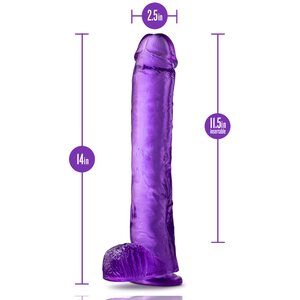 Blush Novelties Hefty n Hung Dildo Lila 14''