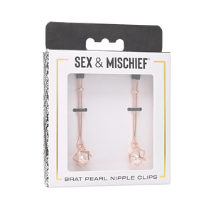 Sex & Mischief Brat Pearl Nipple Clips Nipple clamps