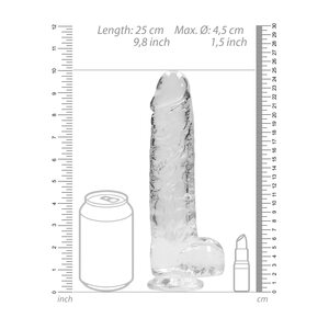 Real Rock RealRock Dildo 9" Clear