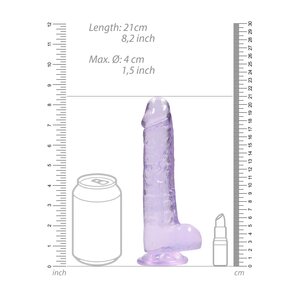 Real Rock RealRock Dildo 8" Lila