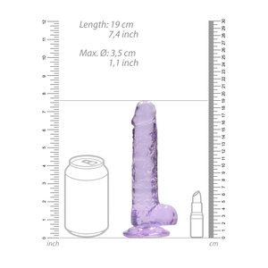 Real Rock RealRock Dildo 7" Lila