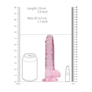 Real Rock RealRock Dildo 7" Pinkki