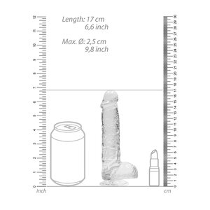 Real Rock RealRock Dildo 6" Clear