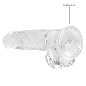 Real Rock RealRock Dildo 8" Clear