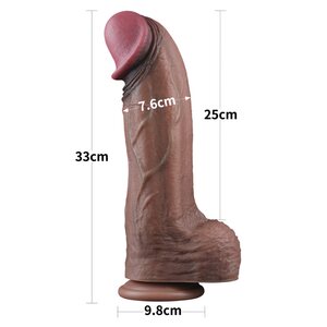 Lovetoy Nature Cock XXL Dual Layered Silicone 33 cm