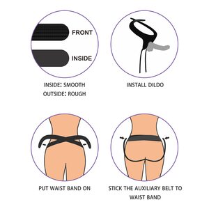 Easy Strap On Set 7.5" Negro