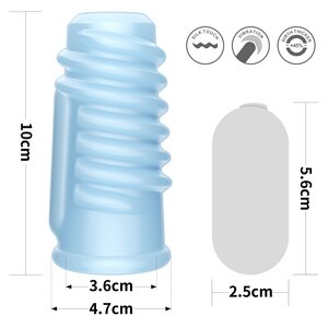 Lovetoy Vibrating Spiral Knights Ring Sininen
