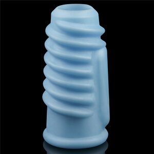 Lovetoy Vibrating Spiral Knights Ring Sininen