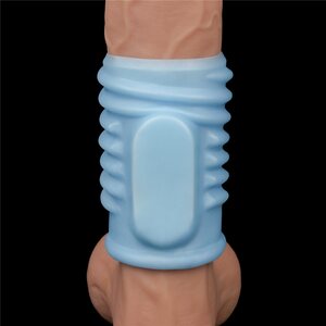 Lovetoy Vibrating Spiral Knights Ring Sininen