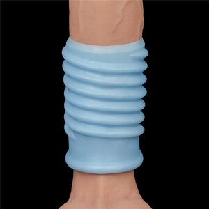 Lovetoy Vibrating Spiral Knights Ring Sininen
