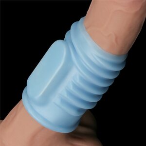 Lovetoy Vibrating Spiral Knights Ring Sininen