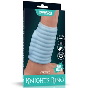 Lovetoy Vibrating Wave Knights Ring Sininen