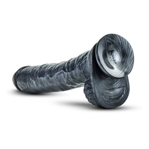 Blush Novelties Jet Dark Steel Carbon Metallic Dildo