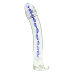 Poistotuotteet Blue Spiral Lasidildo