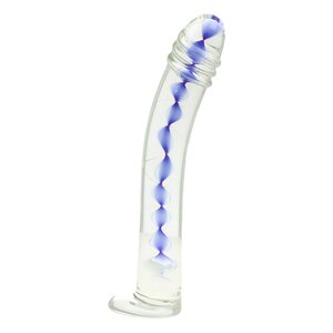 Poistotuotteet Blue Spiral Lasidildo