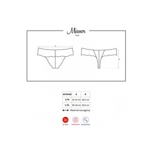 Obsessive Lingerie Tangat Pitsikoristeilla Mi Amor Thong
