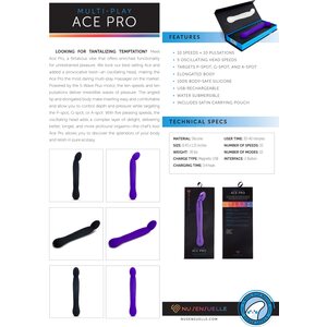 Nu Sensuelle Ace Pro Prostate + G-Spot Vibe