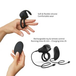Love To Love Mr & Mrs Vibe - Penis Ring für Paare