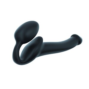 Strap On Me Silicone Bendable Strap-On Musta