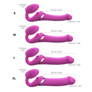 Strap On Me Multi Orgasm Bendable Strap On Kaukosäädettävä roosa