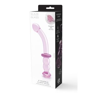 Dream Toys Glaze Glass Rosebud G-Spot Dildo