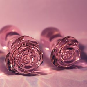 Dream Toys Glaze Glass Rosebud Anal Training Set
