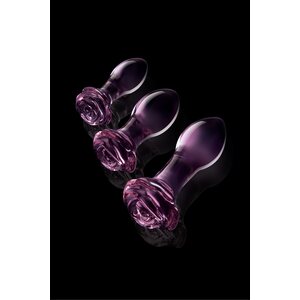 Dream Toys Glaze Glass Rosebud Anal Training Set