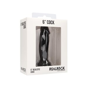 Real Rock Dildo 15.2 cm musta