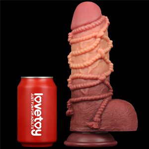 Lovetoy Nature Cock Dual Layer Silicone Cock With Rope