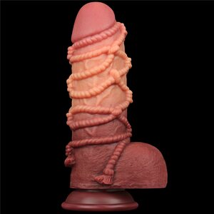 Lovetoy Nature Cock Dual Layer Silicone Cock With Rope