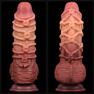 Lovetoy Nature Cock Dual Layer Silicone Cock With Rope