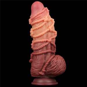 Lovetoy Nature Cock Dual Layer Silicone Cock With Rope