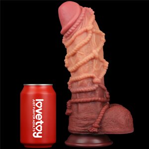 Lovetoy Nature Cock Dual Layer Silicone Cock With Rope