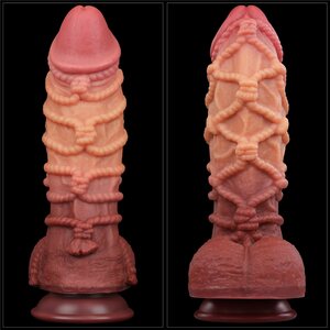 Lovetoy Nature Cock Dual Layer Silicone Cock With Rope