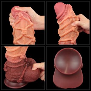 Lovetoy Nature Cock Dual Layer Silicone Cock With Rope