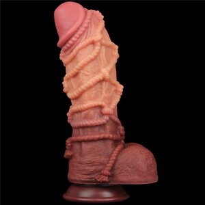 Lovetoy Nature Cock Dual Layer Silicone Cock With Rope