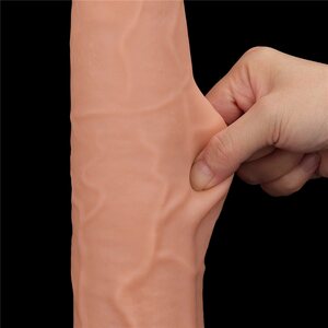 Lovetoy Dildo Sliding Skin Dual Layer Dong 34.2 cm