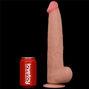 Lovetoy Dildo Sliding Skin Dual Layer Dong 34.2 cm