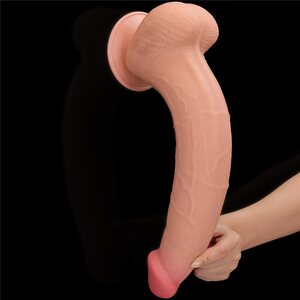 Lovetoy Dildo Sliding Skin Dual Layer Dong 34.2 cm