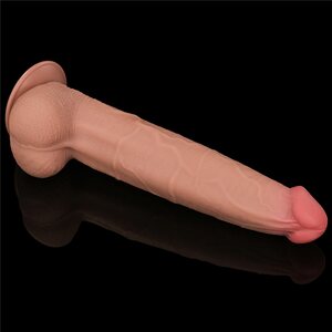 Lovetoy Dildo Sliding Skin Dual Layer Dong 34.2 cm