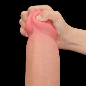 Lovetoy Dildo Sliding Skin Dual Layer Dong 35.56 cm