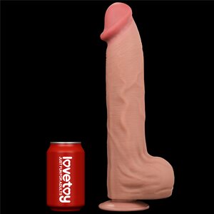 Lovetoy Dildo Sliding Skin Dual Layer Dong 35.56 cm