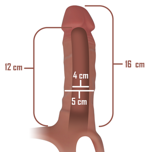 Intense Hollow Strap On Extender 16 x 3.5 cm