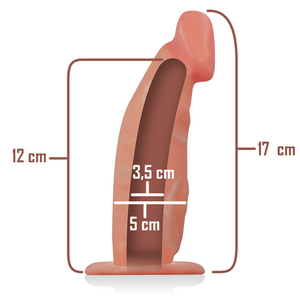 Intense Hollow Strap On Extender 18 x 3.5 cm