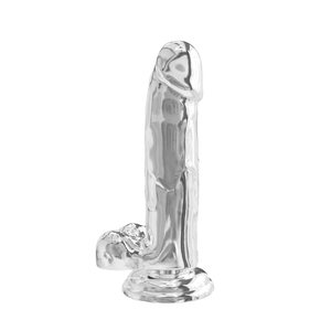Toy Joy Clear Dildo with Balls 7 inch