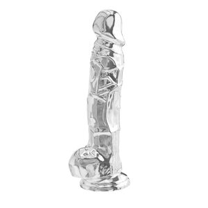 Toy Joy Clear Dildo with Balls 6 inch