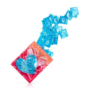 EasyGlide Ribs and Dots Préservatifs
