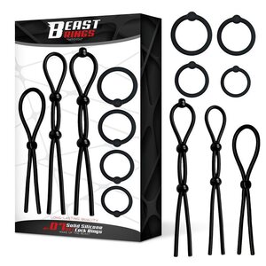 Beast Rings Solid Silicone Set of Cock Rings 7 pcs
