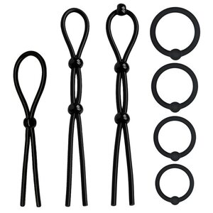 Beast Rings Solid Silicone Set of Cock Rings 7 pcs