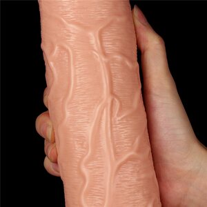 Dildo 28 cm Vaalea imukupilla